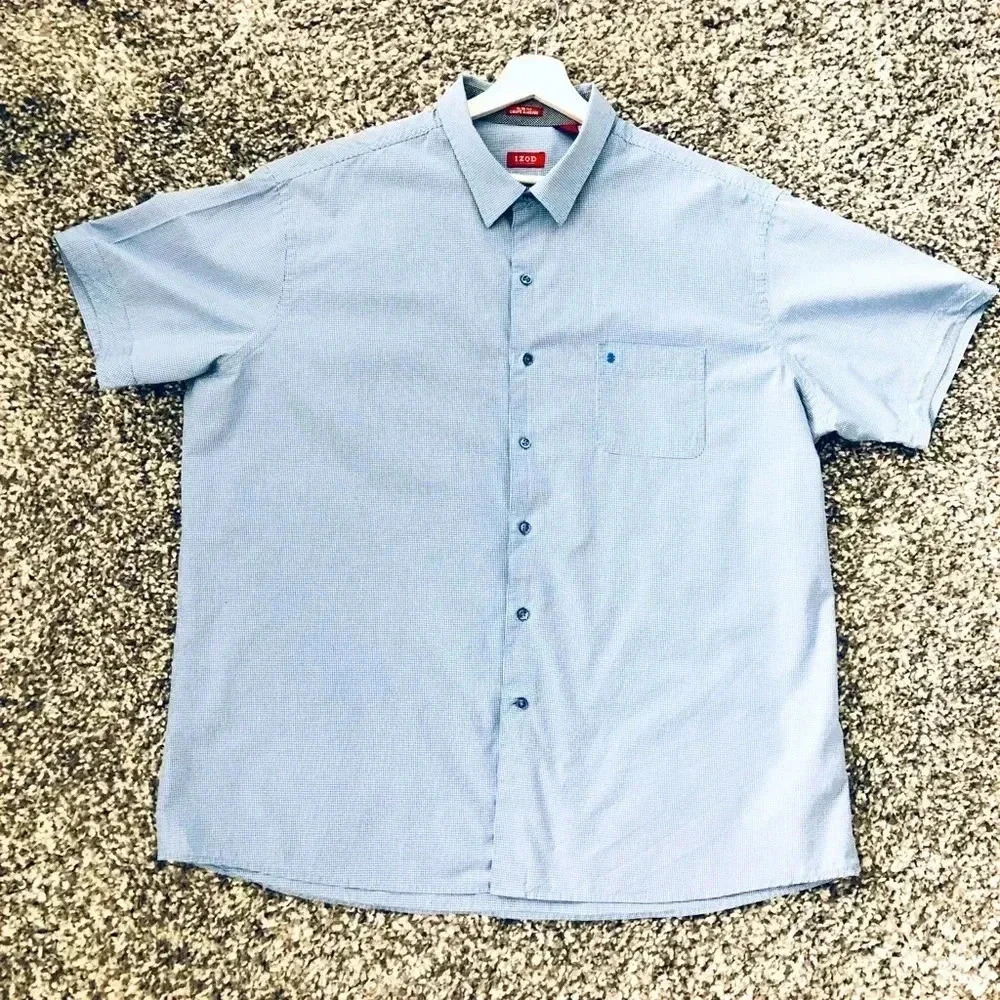 IZOD Short Sleeve Button up  Dress Shirt